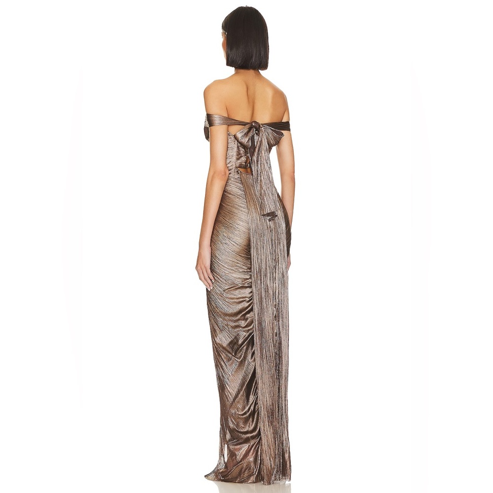 NWT Maria Lucia Hohan Tia Gown in Carbon Gold - Picture 3 of 3